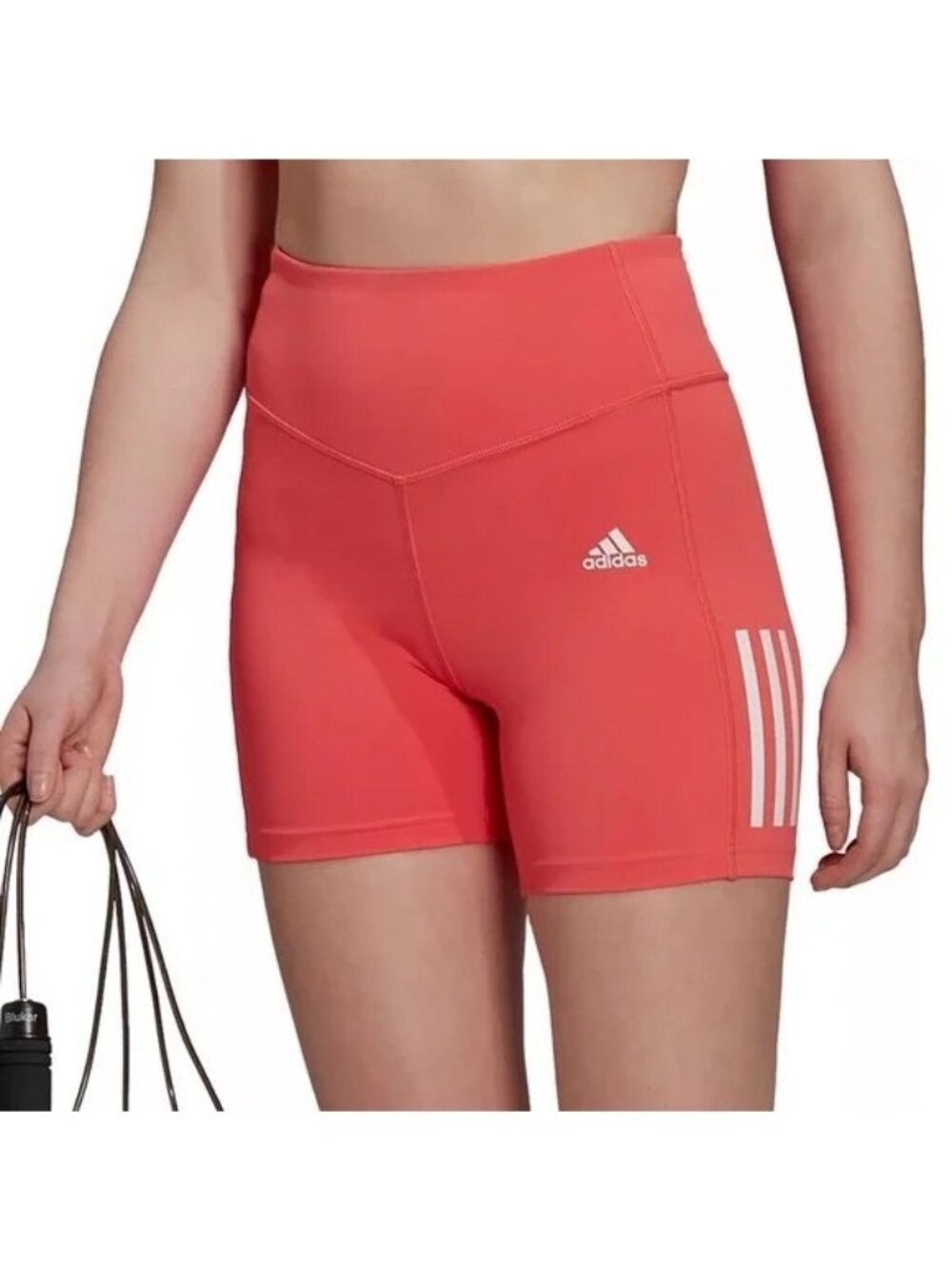 Adidas Womens Training Shorts Tights HT3479 Semi Turbo Pink Size XS XSmall